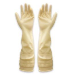 Gloves Female Silicone Rubber Durable Dish Washing Glove Latex Dishwashing Waterproof Gloves Extra Long Thick Nonslip Cleaning Tools