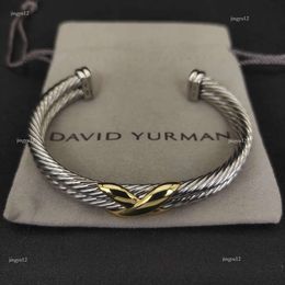David eefs Bangle Yurma X 10Mm Bracelet For Women High Quality Station Cable Cross Collection Vintage Ethnic Loop Hoop Punk Jewellery B
