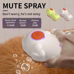 Dog Apparel 150mAh Electric Spray Brush Pet 3 In 1 Cat Hair Steam Comb Massage Grooming Removal