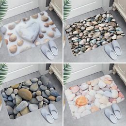 Carpets Pebble Stone Pattern Floor Mat Decorative Carpet Non-slip Easy To Clean Area Rug Living Room Home Washable Anti-Bacteria Doormat