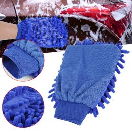 Gloves Chenille Car Wash Gloves Ultrafine Microfiber Car Motorcycle Care Cleaning Brushes and wash towel sponge Car Styling accessories