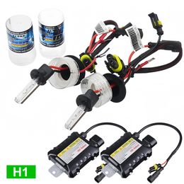 55W Car HID Xenon H1 6000K Replacement Bulbs Kit With Universal Ballast Auto 4300K 8000K 12000K Halogen Light