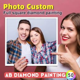 Craft Custom Diamond Painting Photo 5D AB Character Cartoon Embroidery Kit Mosaic Square Round Rhinestone Cross Stitch Home Mural Art