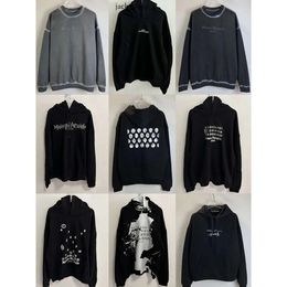 Brand margiela hoodie Mens Hoodies Sweatshirts Designer MM6 Calendar Hoodie Sweater Inverted Numbers Scrambled Irregular Quadrangle Pullover Maison 382