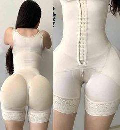 Nxy Fajas Colombian Girdle Waist Trainer Butt Lifter Shapewear Women Tummy Control Body Shaper Front Hooks Sheath Slimming Flat 227003920