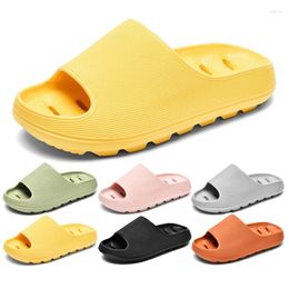 Slippers Women Men Thick Soled Hollow Out Cloud Slipper Non-slip Flip Flops Beach Sandal EVA Slides Plus Size 36-45