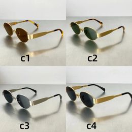 Wholesales Sunglasses designer sunglasses for women Sunglasses touring Goggles retro cat-eye oval sunglasses shopping party luxury sun Metal Leg glasses MOQ =10