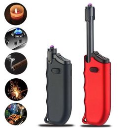 USB Charging Windproof Pulse Ignition Gun Kitchen Candle Arc Lighter Outdoor Barbecue Camping Electronic Ignition
