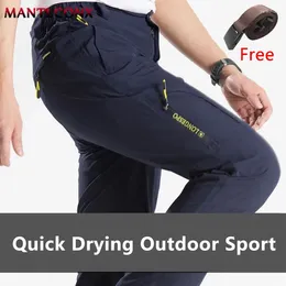 Men's Pants L-5XL Quick Dry Waterproof Breathable Tactical Men Summer Sports Trousers For Camping Hiking Joggers