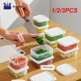Storage Bottles 1/2/3PCS Girds Refrigerator Food Container Box With Lid Kitchen Vegetables Fruit Sealed Fresh-keeping Reusable