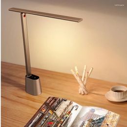 Table Lamps Eye Protection LED Desk Lamp Foldable Dimming Office Intelligent Adaptive Brightness Bedside Bedroom Decoration