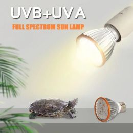 Lighting 2023 Full Specstrum UVB Reptile Light Bulb LED UV Lamp for Turtle Lizard Snake Heater Bulb Terrarium Lamp rettili accessory