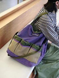 Drawstring Korean Original Brand Designer Bag Fashion Multi Pocket Large Capacity Plush Fleece Shoulder Y2k Shopper Crossbody