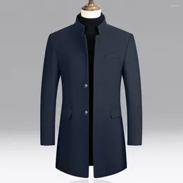Men's Jackets Casual Men Trench Coat All Match Male Windproof Slim Jacket Autumn Winter For Party
