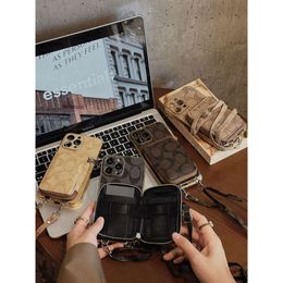 New Zipper Bag Apple 15 Electroplated Full Package Phone Case Suitable for iPhone 14 Crossbody Chaos