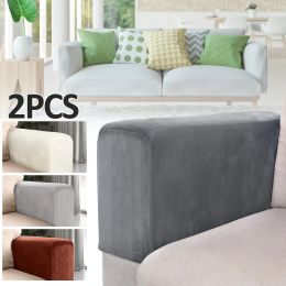 Linens 2pcs Universal Armrest Covers NonSlip Sofa Armrest Protector Soft Warm Couch Arm Rest Covers Thickened Furniture Arm Protector