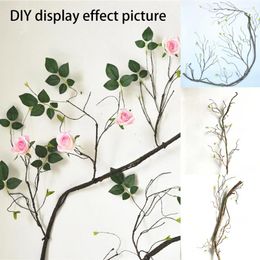 Decorative Flowers 90cm Tree Branches Artificial Rattan For El Store Restaurant Decor Dark Ma-gic Style Vine DIY Party Home Garden