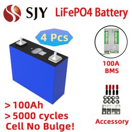 New 3.2V 100Ah 102Ah LFP Prismatic Lithium Cell 5000 Cycles DIY Electric Vehicle RV Solar Battery Pack