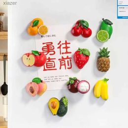 Fridge Magnets 1 piece of food freezing magnet 3D creative simulation fruit cute refrigerant magnetic sticker WX17452