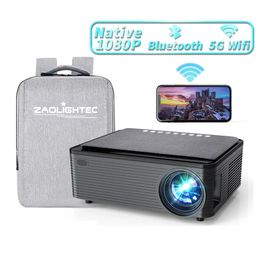 ZAOLIGHTEC X5 Portable Smart Projector Wifi LED HD Projector Support 4K Real 1080P Projector For Mobile Phone Smart