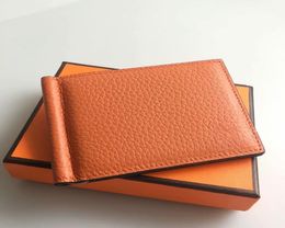 Designer wallet High quality Paris style Business Leather Men Real Leather Credit Card Money Clip for Man1464888