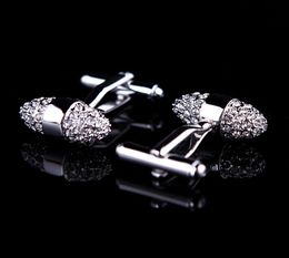 New Kflk Jewelry Brand Silver Cuff Links Whole Buttons Luxury Wedding High Quality Shirt Cufflinks For Mens 2Pairs7020682