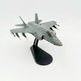 1/72 Acale USAF F35 F-35A Fighter Aircraft Die Casting Alloy Metal Model Toy Collection 240428
