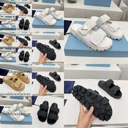 Sandal Designer Woman Crochet Slides Black Platform Wedges Straw Flatform Slipper Summer Flat Comfort Mule Beach Pool Two Straps Original edition