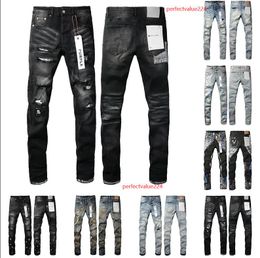 2023 Designer Ksubi Jeans für Herren Mann Hosen RIP Denim Biker graue Lackierung Stretch Motorrad Knochen Halloween Purple Streetwear