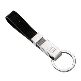 Jobon Style Wholesale Bulk Designer Keychain Zinc Alloy Metal Leather Ring Fashion Key Chain With Gift Box Packing