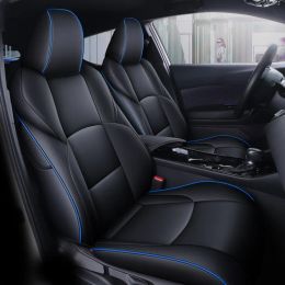 Covers Luxury Custom Car Seat Covers For Toyota CHR Waterproof Leather Seat Cushion Full Set Protective Accessories