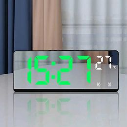 Desk Table Clocks 6.9 Inches Electronic Alarm Clock 5 Levels Brightness Adjustable Large Screen Student Desk Clock Table Clock