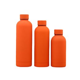 500ml Coloured Stainless Steel Sports Water Bottle Big Capacity Outdoor Portable Tumblers Camping Insulated Vacuum Drinking Bottles BHFF8658