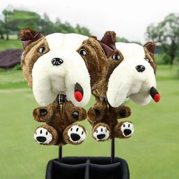 Club Protector Mallet Putter For Driver Plush Headcover Golf Driver Headcovers Dog Golf Cover Golf Head Cover 240507