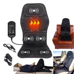 Massage seat chair Neck vibrator heat Chair electric Massage Chairs Seat Back Neck massagem Cushion Heat Pad For leg Waist Body 240426