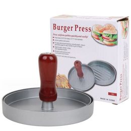 Burger Press Non-Stick Hamburger Patty Maker with Wax Paper Aluminum Burger Maker for Kitchen BBQ Grill