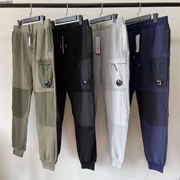 Colour Diagonal Fleece Mixed Utility Pants One Lens Pocket Pant Outdoor Men Tactical Trousers Loose Tracksuit Size Cp