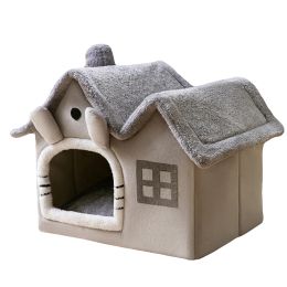 Mats Moebypet Foldable Cat House Winter Warm Cat Basket for Small Dogs Warm Soft Cat Bed Mat Kennel Puppy House Deep Sleep