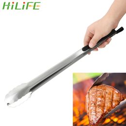 Accessories 1PC BBQ Grilling Tong Salad Cake Dessert Food Tongs Cooking Tools Stainless Steel Barbecue Clips Clamp Baking Food Kitchen Tool