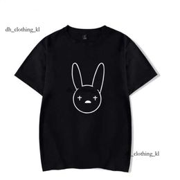 Bad Bunny Rapper Vintage Hip Hop T-Shirt Sweatshirt Designer T Shirt Short Sleeve Cotton Tshirt Summer Casual Bad Bunny Shoe Mens T Shirt Tee Harajuku Clothes 770