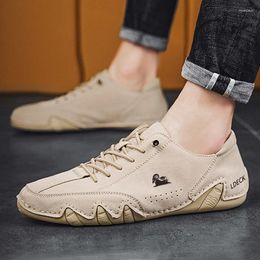 Casual Shoes Leather Men Sneakers Breathable Loafers Driving Handmade Walking Shoe Moccasins Footwear