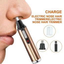 Clippers Trimmers Electric eyebrow and nose trimmer shaver best-selling gold battery model T240507