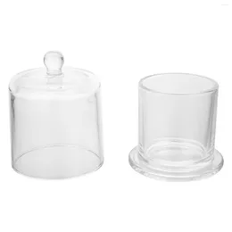 Candle Holders 1 Set Clear Glass Cup Simple Candleholder Party Candlestick Accessories
