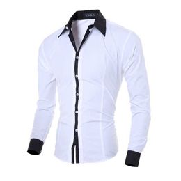Men's Polos Mens striped shirt long sleeved ultra-thin white social shirt casual mens clothing business Camissa mens chemical Christmas shirtL2405