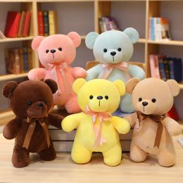 23cm new teddy bear plush doll cute cartoon down cotton standing posture little bear plush toys Sprinkle the scraving doll