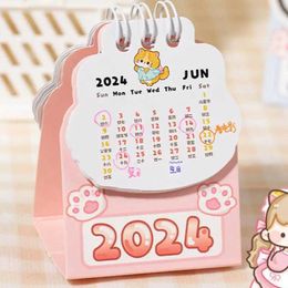 Calendar Portable Desk Calendar Practical Design To-do Mini Daily Plan Carry With You Printed Products To-do List Calendar Record Lovely