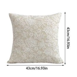 Cushion/Decorative French Classical Cushion Cover Embossed Throwcase Soft Cotton Decorative Cushion Covers For Couch Bed Sofa Home Decor