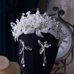 Hair Clips Cute CZ Zircon Crystals Wedding Tiaras Headpices Sparkling Bridal Headbands Brides Accessories Evening Head Wear