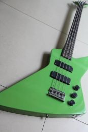 Guitar In Stock New Custom 4 String Electric Bass Guitar In Green 130128