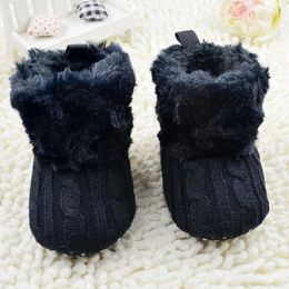 Boots Fashion Winter Unisex Warm Baby Girl Boy Cotton Fabric Ankle Slip-On Snow Shoes Soft Crib Toddler